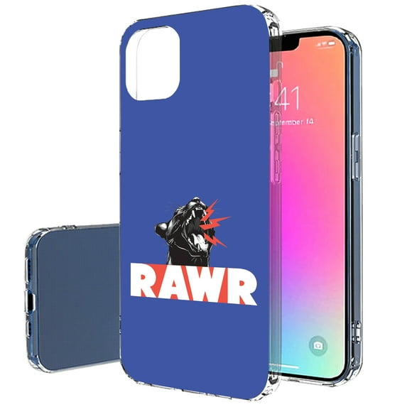 TalkingCase Slim Case for Apple iPhone 14 Pro, Slim Thin Gel Tpu Cover, Rawr Panther Print, Light Weight, Flexible, Soft, Anti-Scratch, Printed in USA