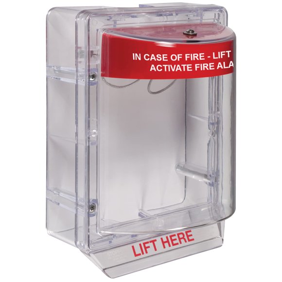 Safety Technology International, Inc. STI-1230 Butée II Sans Klaxon avec Espaceur Transparent, Couvercle Protecteur en Polycarbonate