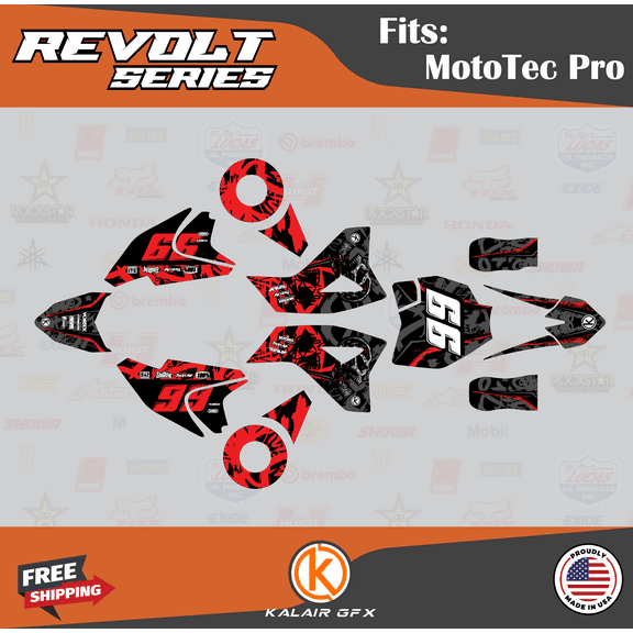 Kalair GFX Graphics Kit for Mototec 36V PRO (All Years) Revolt Series