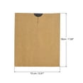 thumbnail image 2 of Uxcell Fruit Protection Bag 18x15cm Paper Rectangle Fruit Cover Bag Yellow/Black 100 Pack, 2 of 5