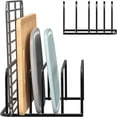 thumbnail image 1 of Bamboohart Cutting Board Organizer  [2-Pack] Cutting Board Holder Rack Baking Cookie Pan Sheets Cooling Small Racks Storage Stand for Kitchen Cabinet Countertop Bakeware Organizer 7.08 x, 1 of 6