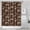 Brown Cartoon Dinosaurs-2, variant on Brown Cartoon Dinosaurs Fossils Pattern Shower Curtain 36"x72" ,Bathroom Decorative Shower Curtains Set with 12 Hooks,Modern Waterproof Washable Shower Curtain