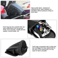 thumbnail image 3 of Carbon Fiber Style Motorcycle Tail Bag, Waterproof, Easy To Install, HighQuality Fabric, Multiple Pockets, Strap And Bandages, Double Zipper Design, For Shoulder, Handbag,, 3 of 8