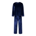 thumbnail image 3 of Women's Home Clothes Autumn And Winter Gold Velvet Long Sleeved Trousers Pajamas Women's Suit Can Be Worn Outside Pants Suits for Women Sexy Formal Jumpsuit plus Size Women Work Outfit Formal Pants, 3 of 8