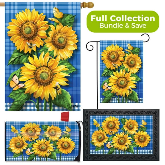 Briarwood Lane Blue Sunflowers Summer Design Collection