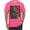 Neon Pink, variant on Colorful Cat Portrait | Cat Lover Owner | Dean Russo Art Animal Lover Men's T-Shirt, Black, 4XL