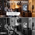 thumbnail image 3 of Kazilan Baby Monitor, 2K Nanny/Pet Camera, 2.4G/5GHz WiFi Indoor Camera for Home Security, Two-Way Talk, IR Night Vision, Motion Tracking, Siren Alarm, 3 of 12