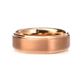 thumbnail image 2 of Rose Gold Brush Tungsten Men's Ring, Ring Sizes 9 to 13, 2 of 3