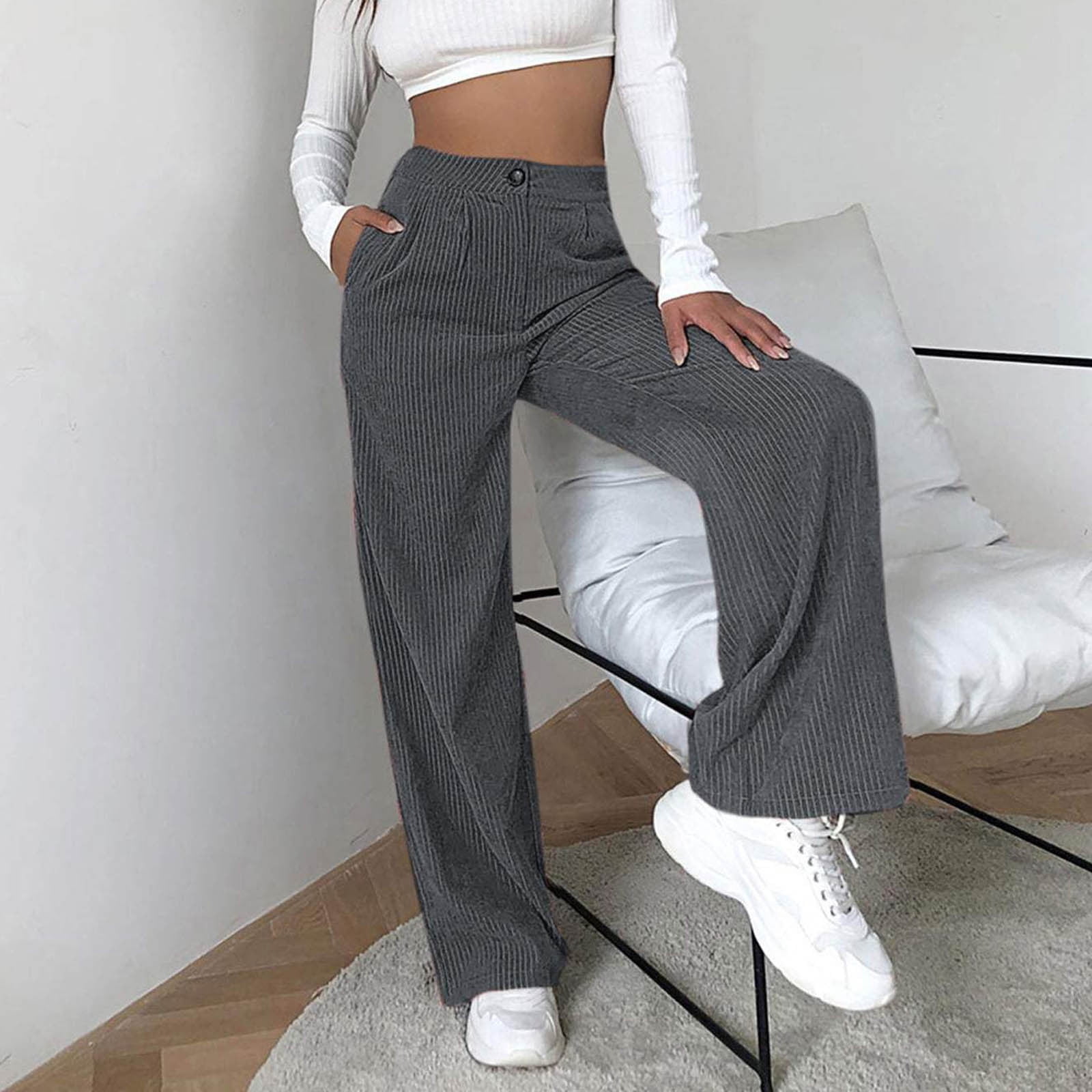 Girls Khaki Cotton Mid Rise Wide Leg Cargo Trousers | New Look