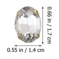 thumbnail image 5 of 130 piezas de costura de rehinestones de rehinestones decorativos adornos de diamantes de imitación de diamantes de diario giratorios Materiales de bricolaje, 5 of 5