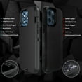 thumbnail image 5 of Compatible for iPhone 13 Pro Max Case/iPhone 12 Pro Max Case, HeavyDuty 3-Layer Rugged Military Grade Full Body Drop Protection Shockproof Case 6.7 inches-Black, 5 of 7