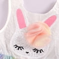thumbnail image 5 of Toddler Girls Easter Dresses Kids Infant Born Baby Sleeveless Mesh Patchwork Cute Cartoon Tulle Princess Dresses for Girls Size 3-4T, 5 of 5
