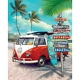 thumbnail image 2 of Cuadros Decorativos Kit de bordado completo de punto de cruz de 40x50cm paisaje de autobús de playa decoración del hogar estampado Tmvgtek embutido en tela, 2 of 9