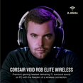 thumbnail image 2 of Auriculares inalámbricos para juegos Corsair VOID RGB ELITE White, 2 of 8