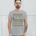 thumbnail image 3 of Tee Hunt Dear Santa Define Good T-Shirt Ugly Sweater Merry Christmas Xmas Men's Tee, Gray, Medium, 3 of 5