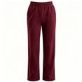 thumbnail image 4 of VBVC Women's Straight Leg Sweatpants , Soft Stretchy Lounge Trousers For Women , Ladies' Y2K Casual Active Pants with Pockets, S-2XL, 4 of 6