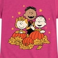 thumbnail image 3 of Peanuts - Peanuts Pumpkin Trio - Toddler & Youth Girls Short Sleeve Graphic T-Shirt, 3 of 6