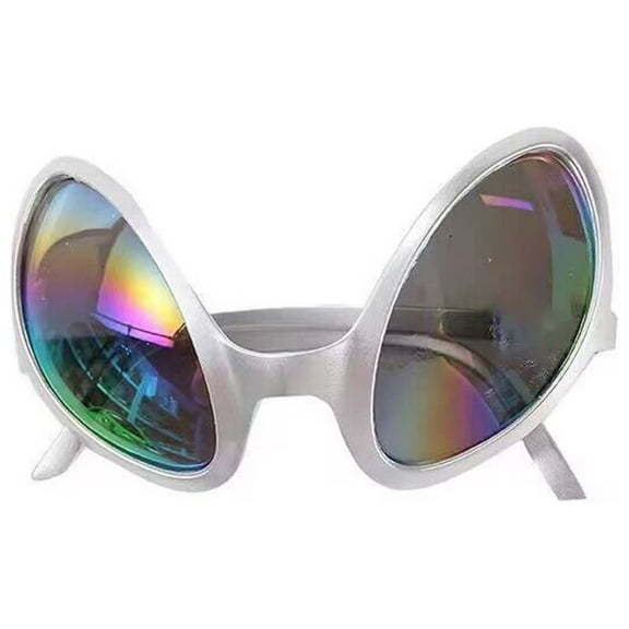 Festive Silver Cool Funny Glasses