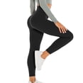 thumbnail image 6 of sovlvnd on Clearance Women Casual Slim Scrunch Butt Lifting Workout Leggings Textured Comfortable High Waist Cellulite Compression Yoga Pants Tights, 6 of 9