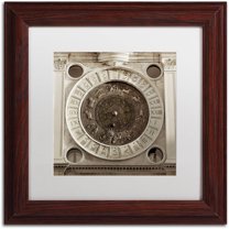 "Il Grande Orologio IV" Canvas Art by Alan Blaustein, White Matte, Wood Frame