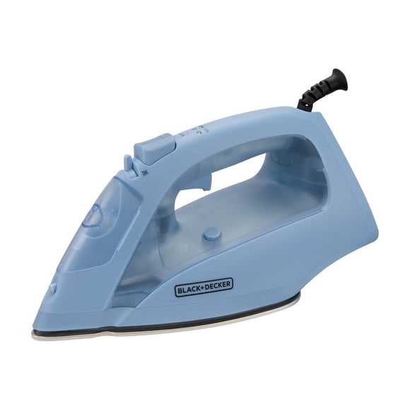 BD Set&Style Easy to Use Steam Iron, button groove, anti-drip, Auto Shut Off, SS sole plate