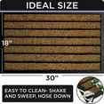 thumbnail image 4 of Extra Durable Door Mat 30x18 - Outdoor Mat - Welcome Mats Outdoor- Heavy Duty Front Door Mat - Entryway Rug - Brown Welcome Mat, 4 of 6