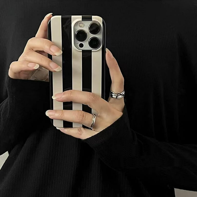 Black White Striped Phone Case Compatible with iPhone 15 Pro Max Stylish Stripe Print Chic Retro Aesthetic Full Camera Protective Slim Glossy Soft Girly Never Faded 15promax 6.7" Cover - Walmart.com Black White Striped Phone Case Compatible with iPhone 15 Pro Max Stylish Stripe Print Chic Retro Aesthetic Full Camera Protective Slim Glossy Soft Girly Never Faded 15promax 6.7" Cover - Walmart.com