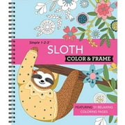 Color & Frame: Color & Frame - Sloth (Adult Coloring Book) (Other)