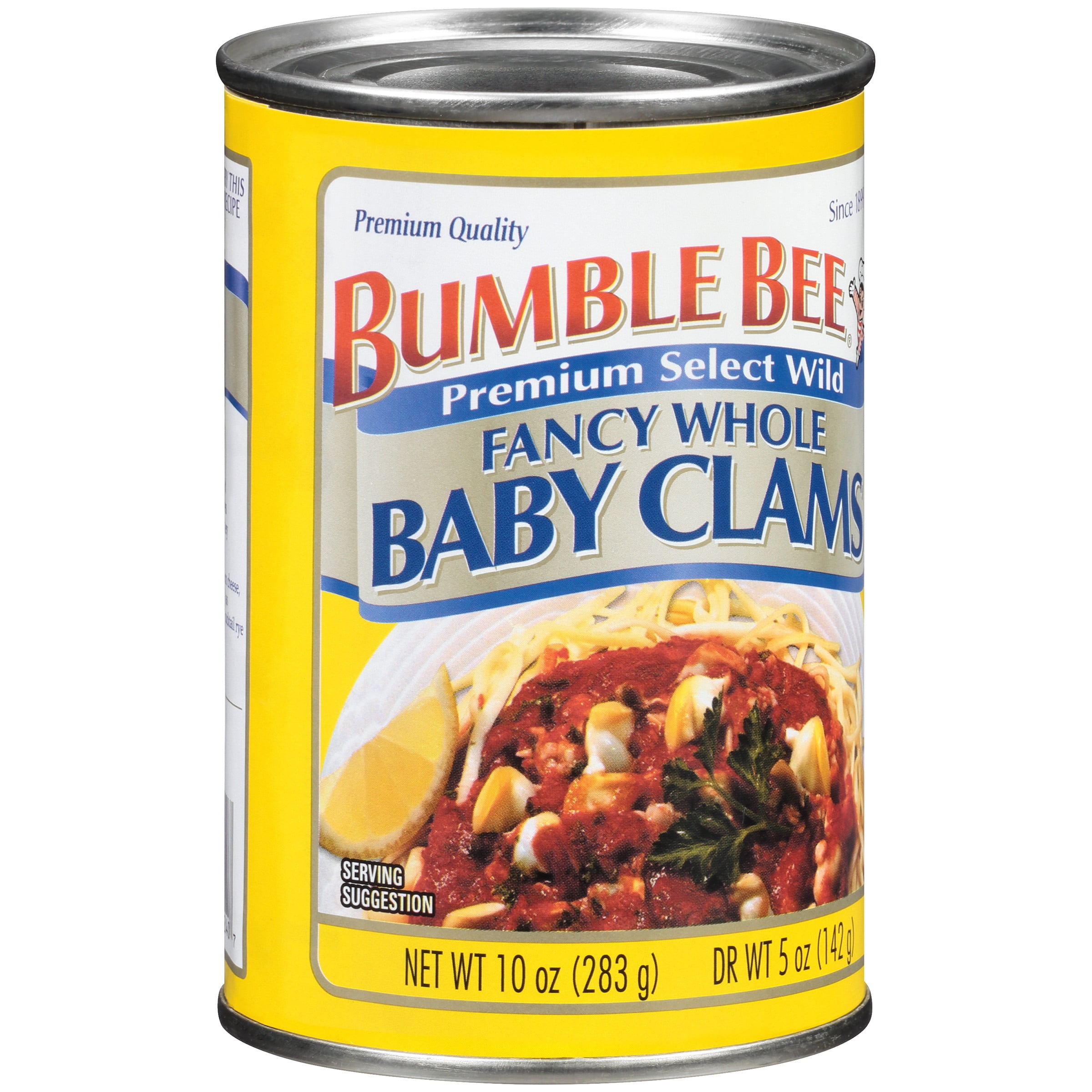 Bumble Bee Whole Baby Clams, Clams, Canned Food, High Protein Snack