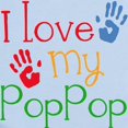thumbnail image 2 of CafePress - I Love Poppop Infant Bodysuit - Baby Light Bodysuit, Size Newborn - 24 Months, 2 of 4