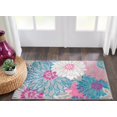 thumbnail image 1 of Alfombra de Área Nourison Passion Gris Floral Estilo Campestre 60x90 cm, 1 of 8