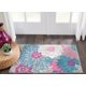 thumbnail image 1 of Alfombra de Área Nourison Passion Gris Floral Estilo Campestre 60x90 cm, 1 of 8