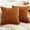Brown, variant on 14×14 Inch Plush Ribbed Throw Pillow Cover 2-Pack Soft Textured Decorative Cushion for Sofa Bed Living Room Decor
