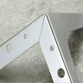 thumbnail image 5 of Reposapiés de 4 piezas, pies de mesa de metal de hoja, con tornillos y protección del suelo, adecuado para sofás de muebles de bricolaje, sillas de reposabrazos, sofás y sillas de 5 pulgadas de plata PenghuiLiu 9024719196244, 5 of 5