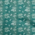 thumbnail image 1 of oneOone Polyester Spandex Dusty Teal Green Fabric Floral & Diy Clothing Quilting Fabric Print Fabric By Yard 56 Inch Wide, 1 of 6