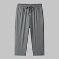 thumbnail image 6 of breaise Workout Capri Pants for Women Quick Dry Ice Silk Capris Plus Size Drawstring Athletic Jogger Trouses Loose Cropped Pants, 6 of 6