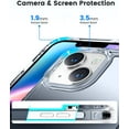 thumbnail image 3 of for iPhone 14 Plus Case Clear, [Non Yellowing] [ Grade Protection] Shockproof Slim Phone Case for iPhone 14 Plus 6.7 inch 2022- Gradient Dark Black, 3 of 12