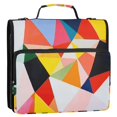 thumbnail image 5 of FORMRS Zipper Binder with Shoulder Strap 2-inch Ring 500 Sheet Capacity File Bag, Purple Triangles, 5 of 5