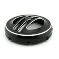 thumbnail image 3 of Alloy Motorcycle Horn Cover Professional Reusable Round Grille Shape Decorative Components Accessories Replacement for Bobber White Black, 3 of 9