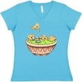 thumbnail image 3 of Inktastic Nachos Partying in Guacamole Women's V-Neck T-Shirt, 3 of 5
