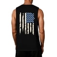 thumbnail image 4 of Hogleaql 4th Of July American Flag Patriotic Tank Top Shirts Mens Usa Muscle Independence Day Graphic Sleeveless Tank Tops Crewneck Patriotic Workout Dressy Shirts for Men Black M, 4 of 4
