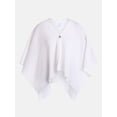 thumbnail image 6 of Scenario Women's Button Front Ruana, Mid-weight, Sizes S-XL, 6 of 6