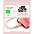 thumbnail image 6 of Anker Powerline III Flow USB C Fast PD Charging Cable 3/6ft Silica Gel Lightning Cable [Pink], 6 of 6