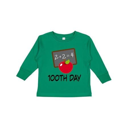 

Inktastic 100th Day School Party Gift Toddler Boy or Toddler Girl Long Sleeve T-Shirt