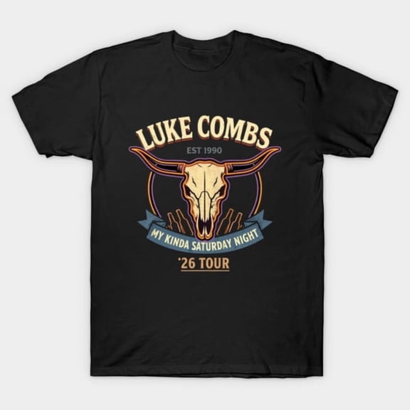 Luke Combs My Kinda Saturday Night Tour 2026 T-Shirt Sizes S-5Xl GooGate