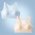 thumbnail image 3 of HAOTAGS 2pc Teen Girls Soft Training Bras(9-17), Seamles Bra Girls No Pads Sports Bras Light Blue 15-17Years, 3 of 6