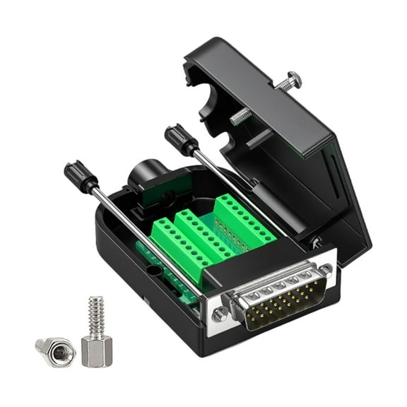 DB26 Solderless Terminal Breakout Board Module D Sub 26 Pin Connector With Bolts Nuts And Screwdriver