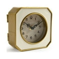 thumbnail image 2 of Zentique 5" White and Gold Traditional Solid Desk Clock, 2 of 3