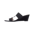 thumbnail image 3 of Womens naturalizer Hayden T-Strap Wedge Sandals, Black, 3 of 5