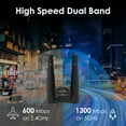 thumbnail image 3 of Rui Chuang WL-WN693A5 Dual-Band AC1900 USB Wi-Fi Adapter with 4 External Antennas, 3 of 10